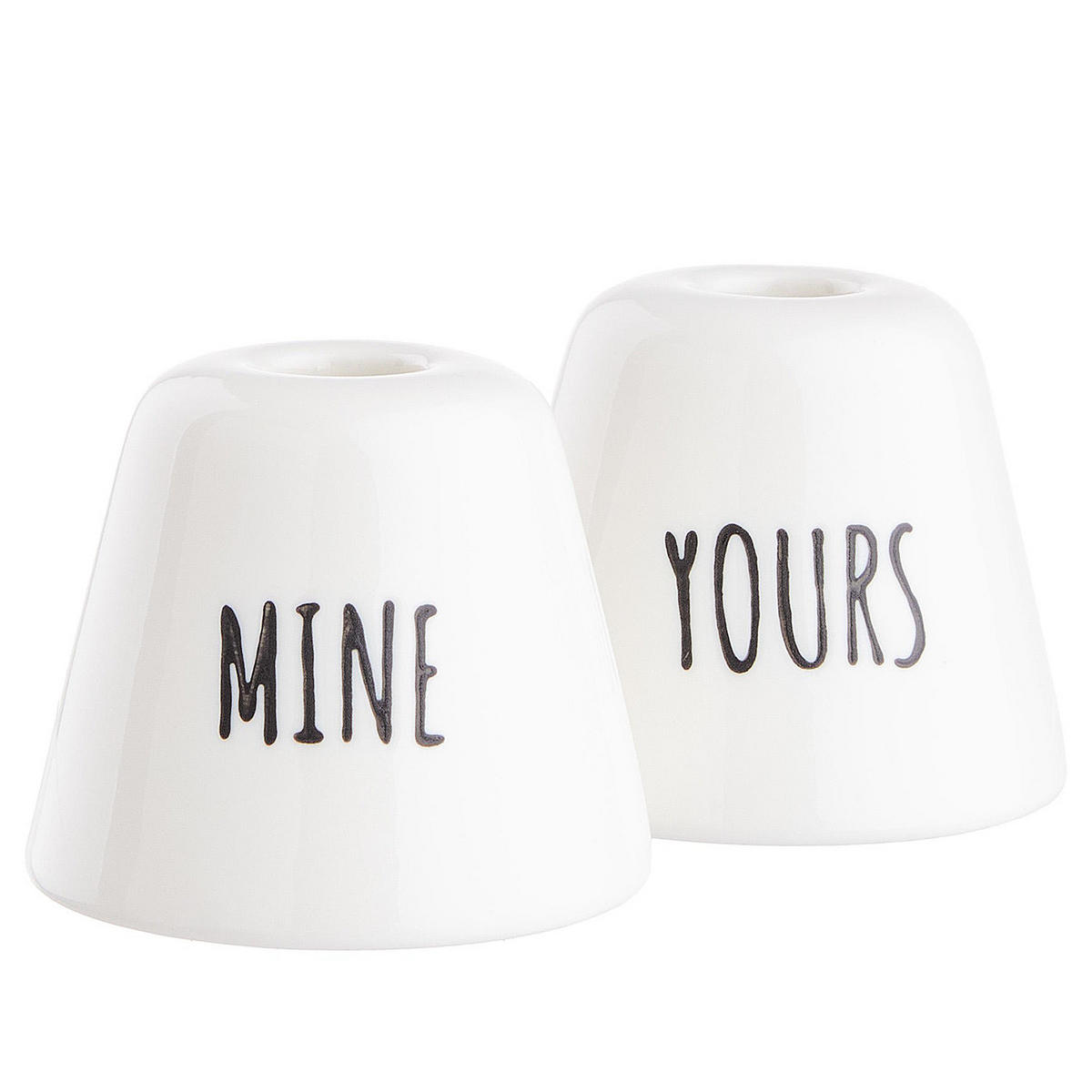 ZAHNBÜRSTENHALTER Mine Yours - Weiß, Keramik (6/4.5/6cm) - Butlers