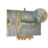 ÖLGEMÄLDE 120/80 cm - Grün, Holz/Textil (120/80cm) - KUNSTLOFT