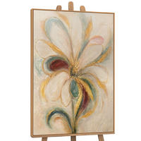 GEMÄLDE Blumige Energie Schattenfugenrahmen Eichefarben 120x80 cm - Eichefarben, Holz (120/80cm) - YS-art gallery