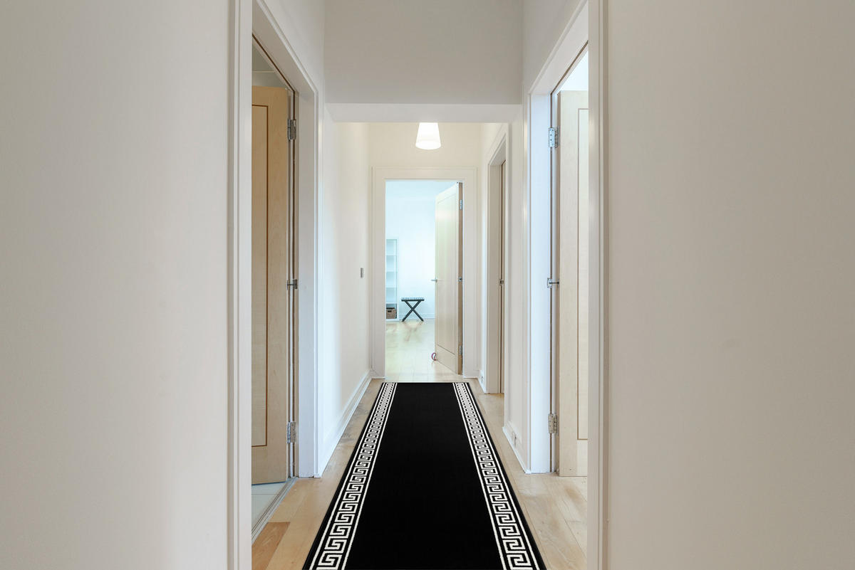 LÄUFER BCF MORAD 70/170 cm - Schwarz, Textil (70/170cm) - rugsX