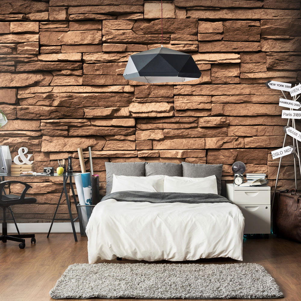 VLIESTAPETE Braun 200/140 cm - Braun, Textil (200/1cm) - KUNSTLOFT