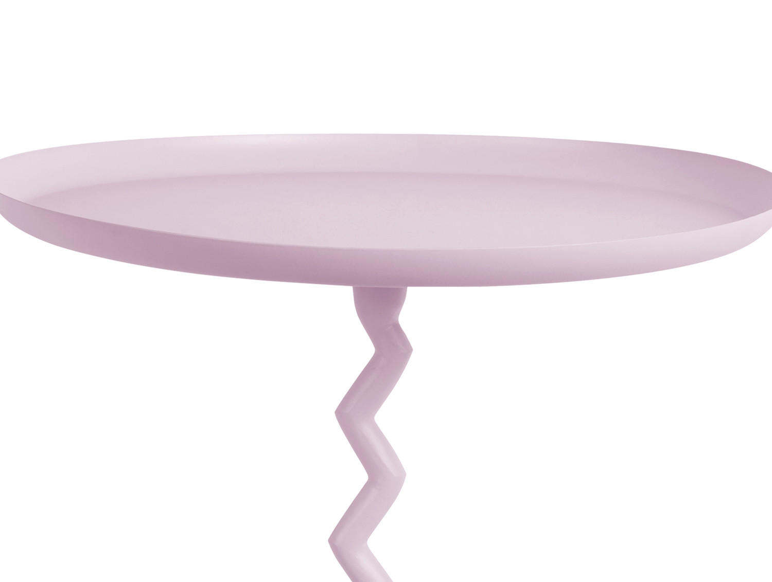 BEISTELLTISCH Zig Zag 40/40/42 cm - Lila, Metall (40/40/42cm) - Leitmotiv