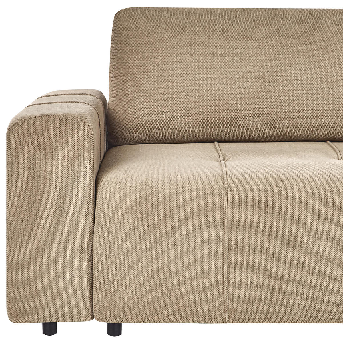 SCHLAFSOFA mit Stauraum 121/156 cm Braun Innvik - Braun, Textil (169/90/101cm) - Beliani