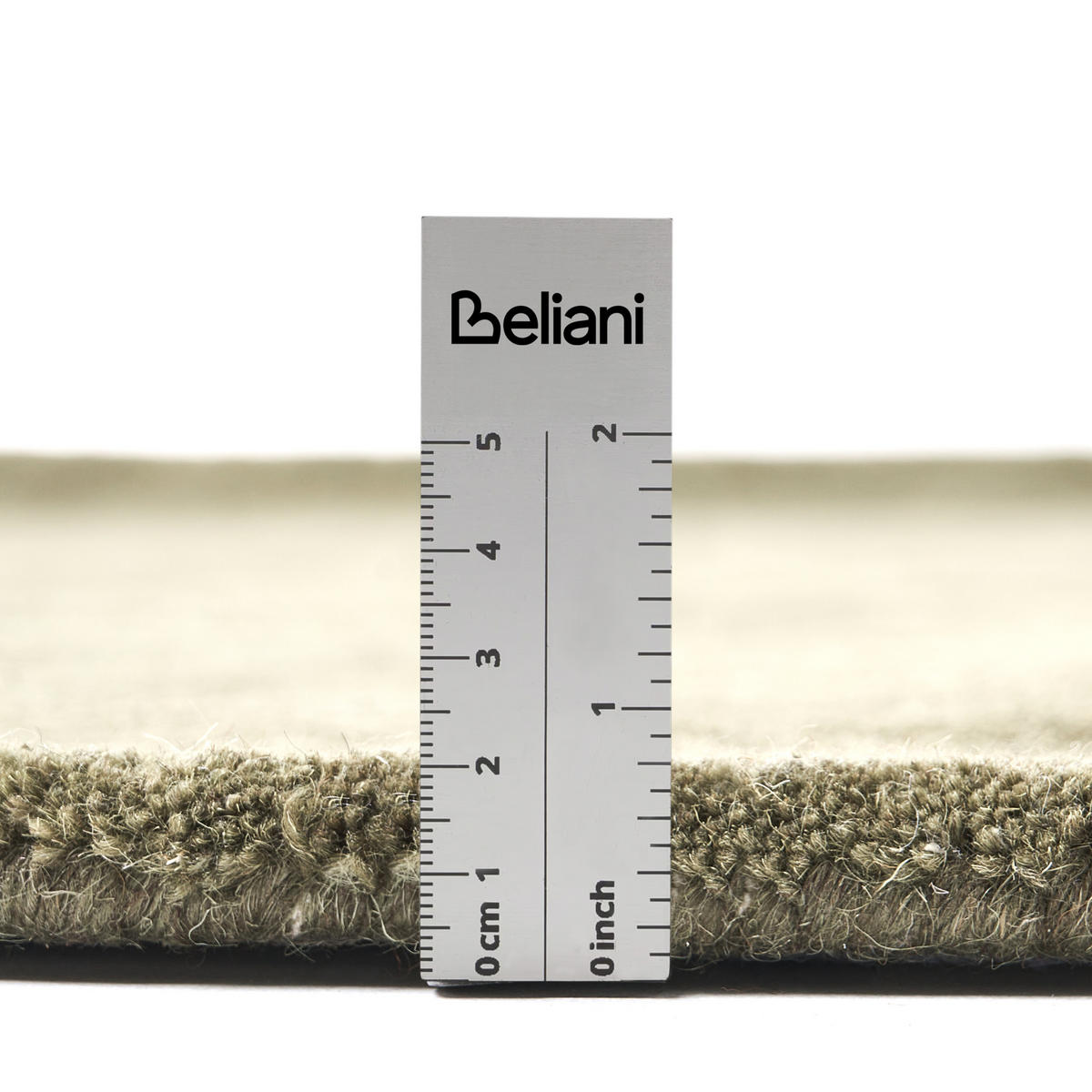 KOBEREC Olivově zelený 140 cm Vlna Vasco - zelená barva, textil (140/140cm) - Beliani