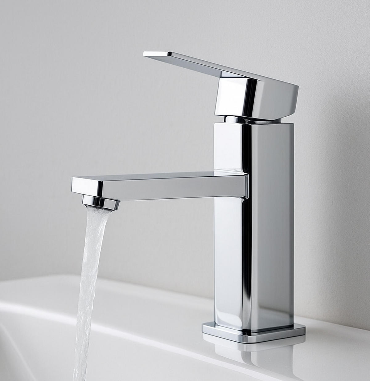 WASCHTISCHARMATUR Pasco Chrom - Chromfarben, Metall (10/20/5cm) - Badplaats