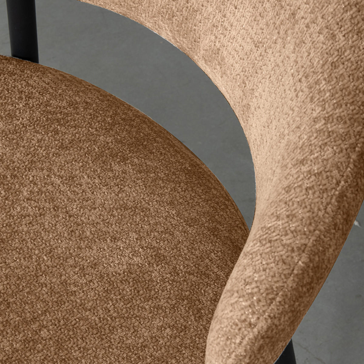 ESSZIMMERSTUHL Bliss Braun 55/56/76 cm 2er-Set - Braun, Textil (56/76/55cm) - LABEL51