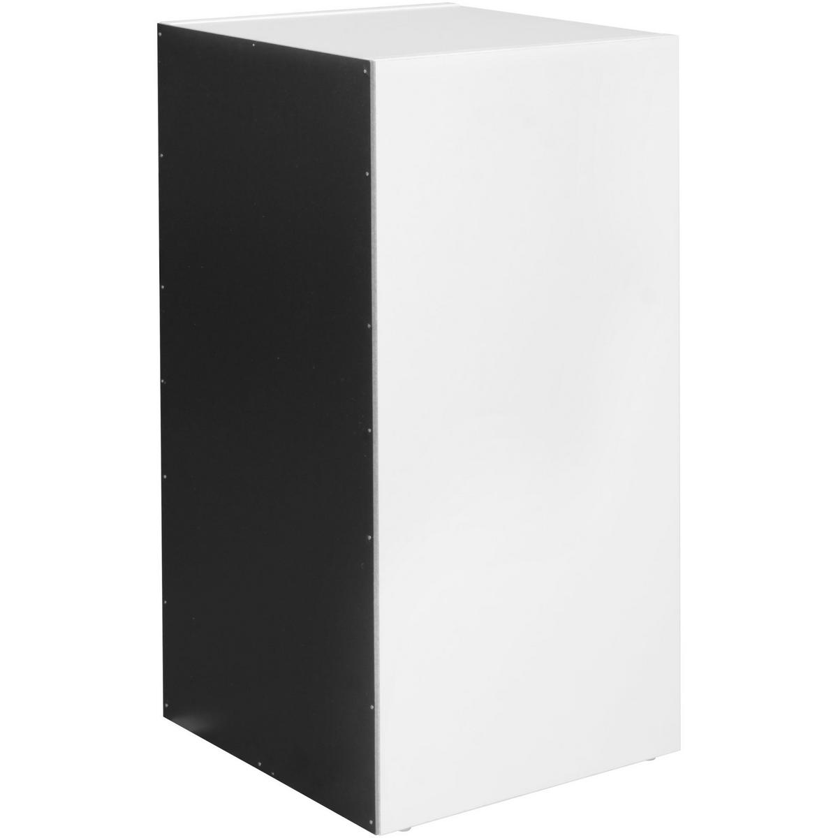 REGAL Melamin 2 Fächer Kompakt CERVINO, Schwarz 30x30x60 cm - Schwarz, Holz (30/60/30cm) - KADIMA DESIGN