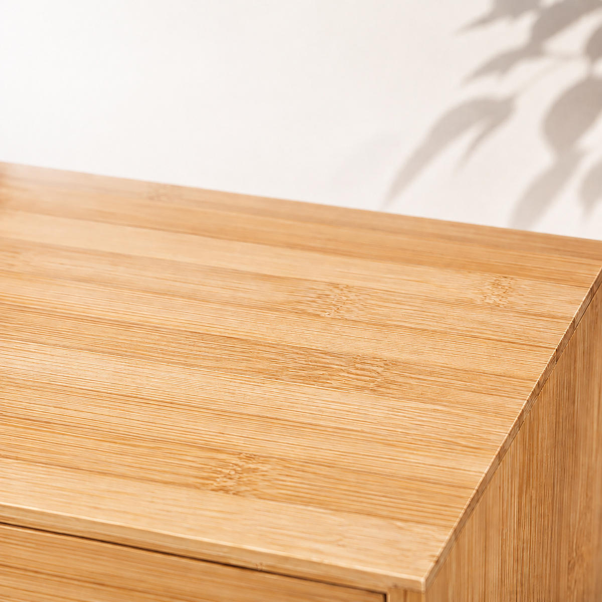 SCHUBLADENBOX Natur Bambus - Hellbraun, Holz (21/33/13.5cm) - Relaxdays