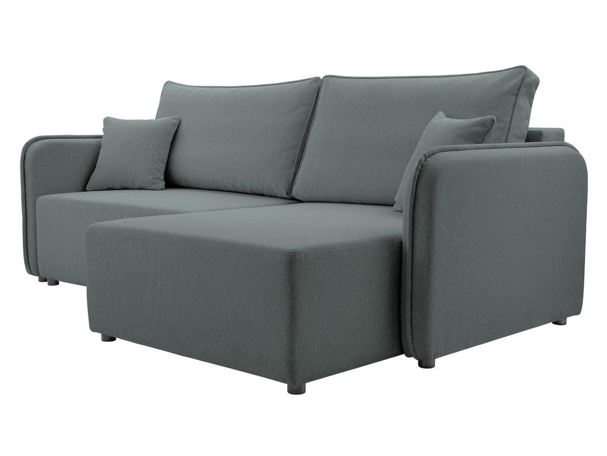 ECKSOFA Malody, Seite: Rechts - Schwarz/Grau, Holz/Kunststoff (227/147cm) - MIRJAN24