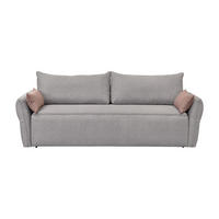 SCHLAFSOFA 3-sitzer aus stoff - lagos 238/96/90 cm - Grau, Textil (96/90/238cm) - Calicosy