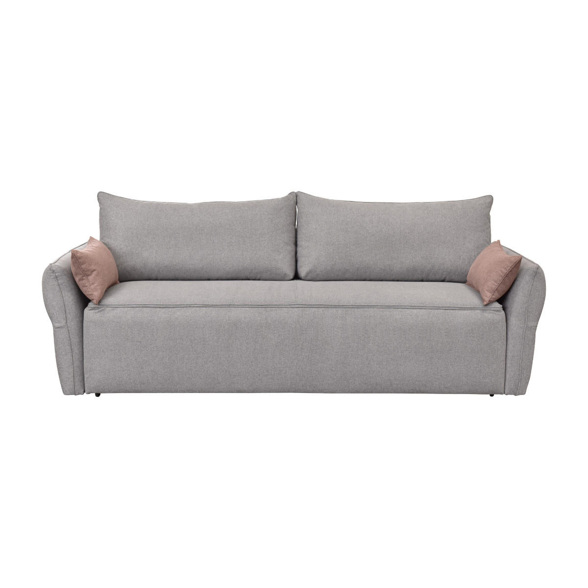 SCHLAFSOFA 3-sitzer aus stoff - lagos 238/96/90 cm - Grau, Textil (96/90/238cm) - Calicosy