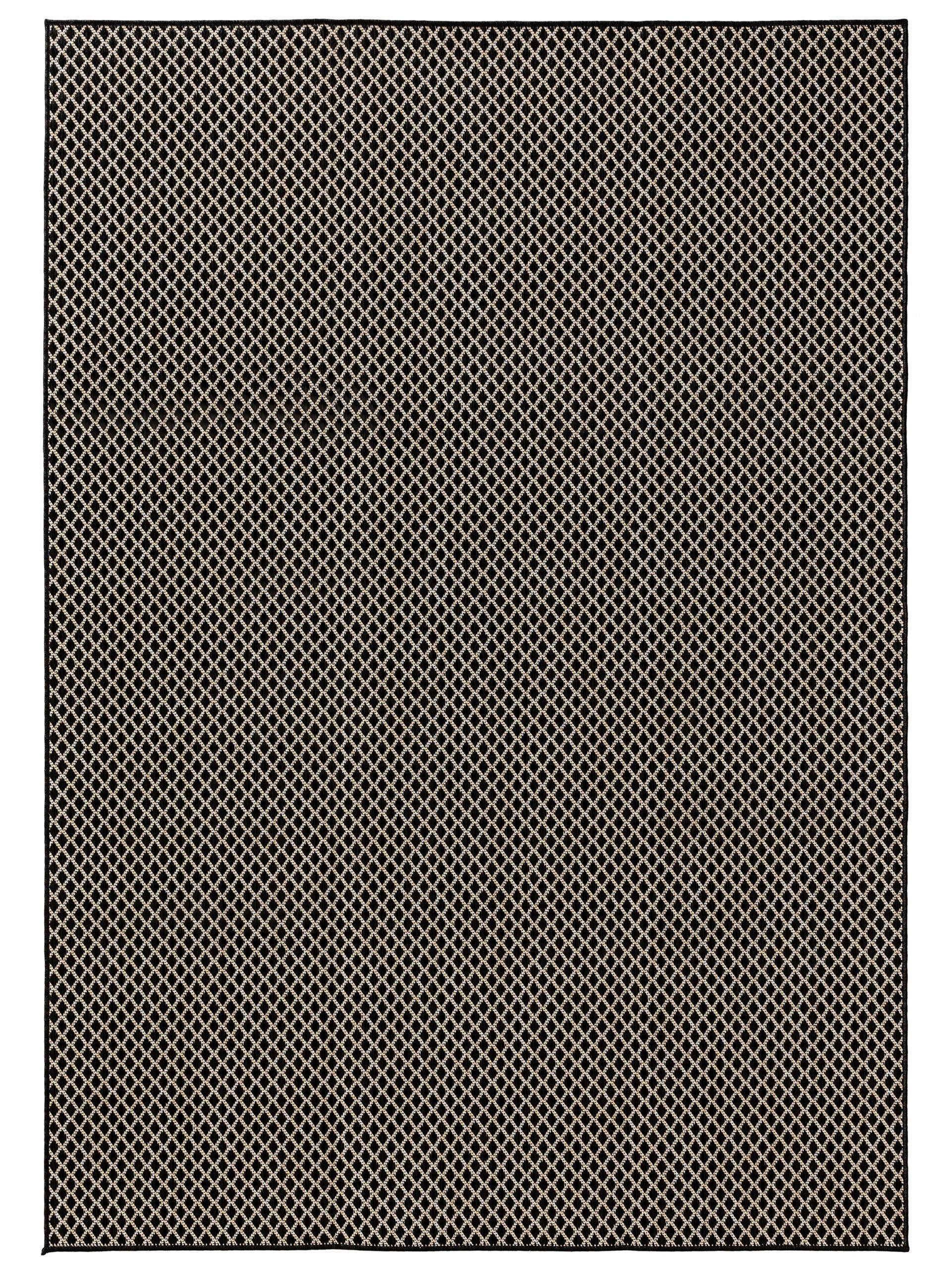 OUTDOORTEPPICH Lou Schwarz 300x400 cm - Schwarz, Kunststoff (300/400cm) - benuta