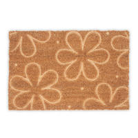 FUSSMATTE - Hellbraun, Kunststoff/Textil (60/40cm) - Relaxdays