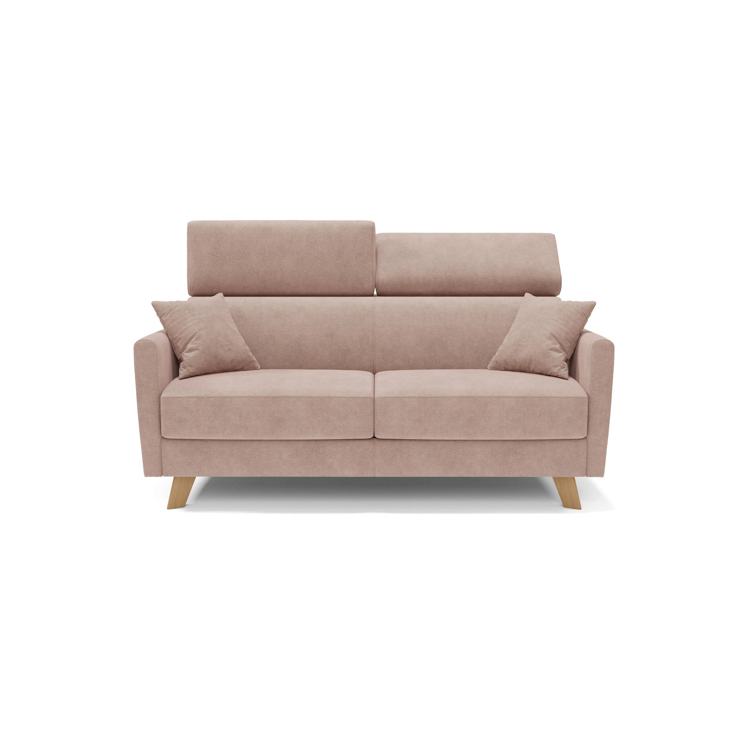 SCHLAFSOFA Francy - Rosa, Metall (160/92/97cm) - Divani.store
