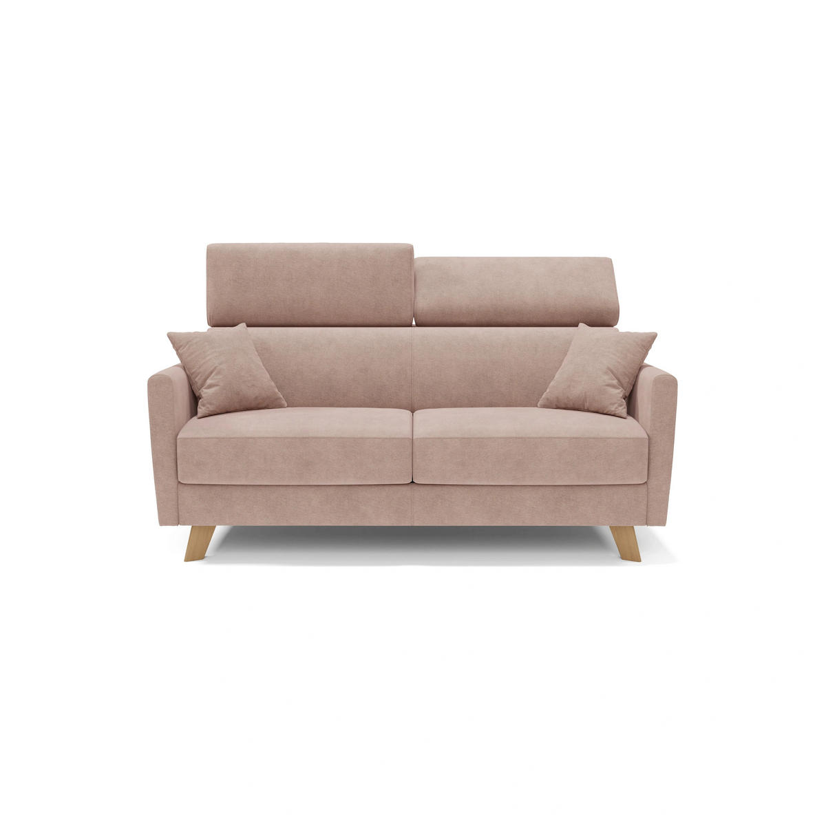 SCHLAFSOFA Francy - Rosa, Metall (160/92/97cm) - Divani.store