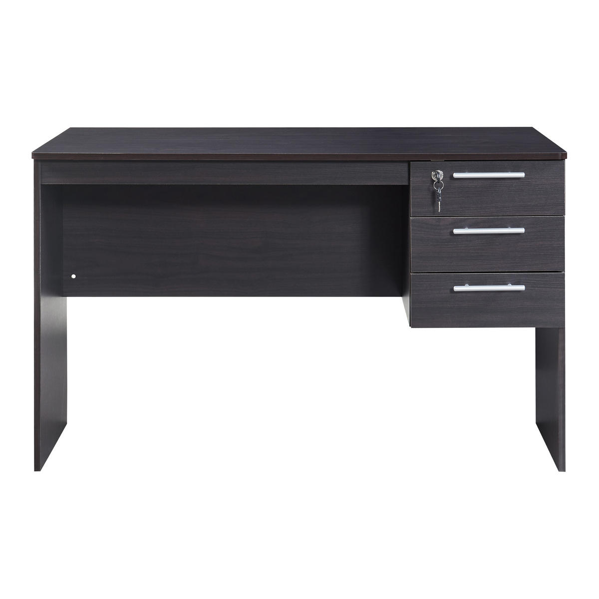 SCHREIBTISCH Ragunda - Dunkelbraun, Holzwerkstoff (59/120/75cm) - [en.casa]