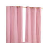 ÖSENVORHANG Vichy-Karo blickdicht 2er-Set, 137/228 cm - Rosa, Textil (137/228cm) - Homescapes