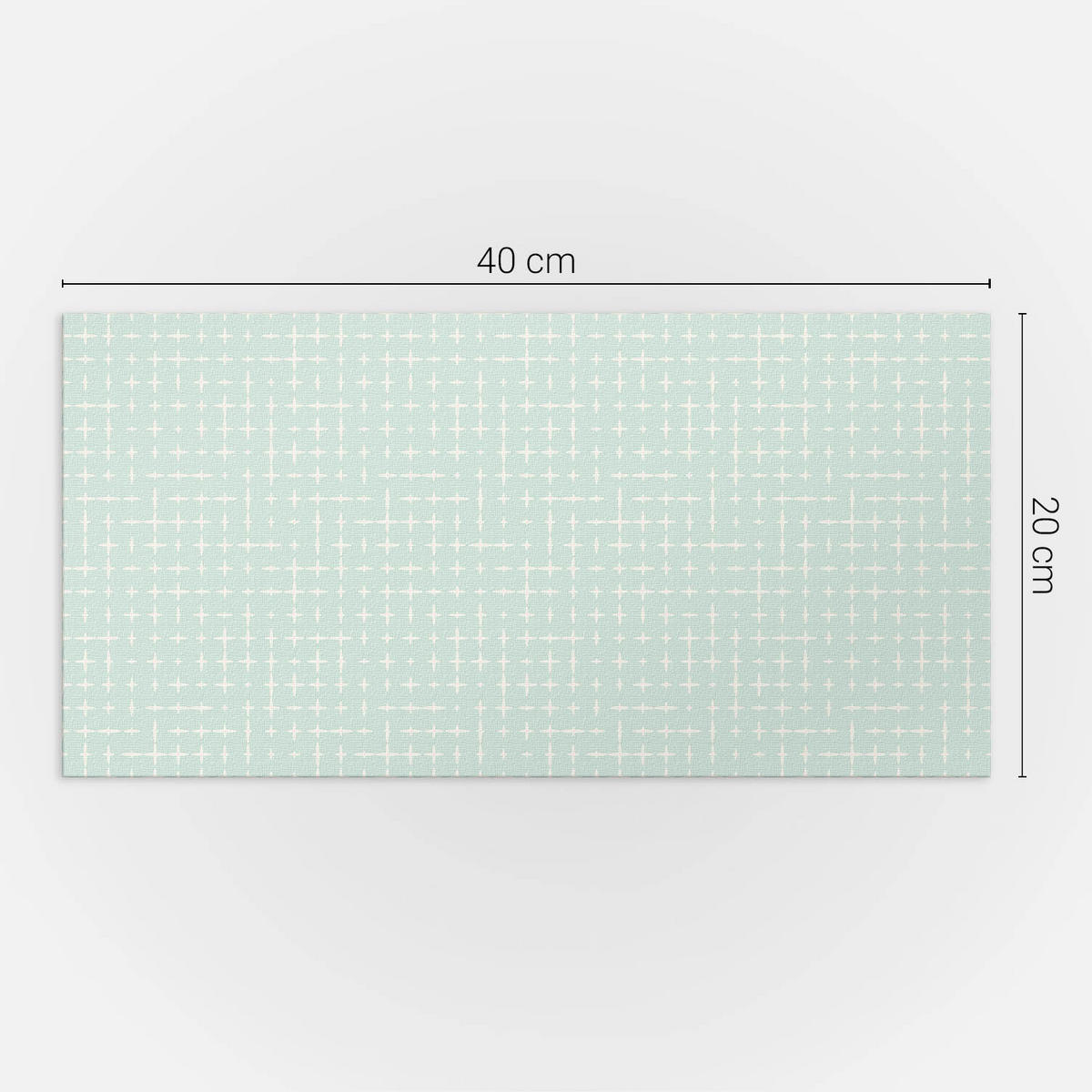 WANDPANEEL 10x 40x20 cm selbstklebend Trevanis - Mintgrün, Kunststoff (20/1.6/40cm) - Wallfluent