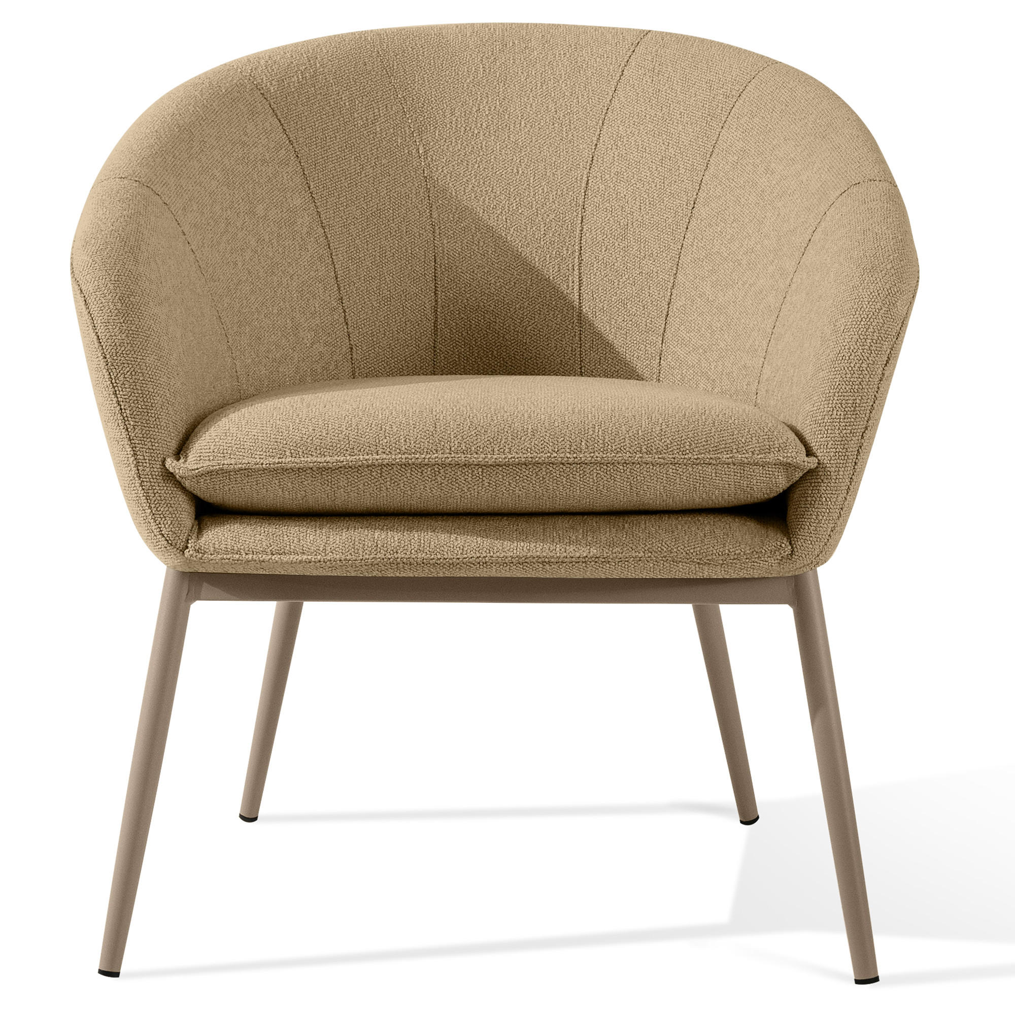 GARTENSESSEL SOLIS Loungesessel, - Beige, Textil/Metall (69/76/66cm) - KONSIMO®
