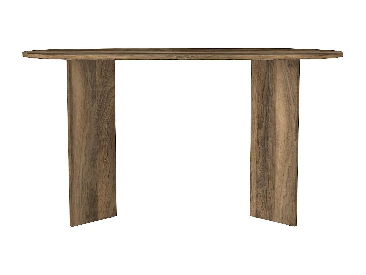 KONSOLENSCHREIBTISCH - 140 cm x 59.6 cm - holz - naturfarben dunkel Topania - Braun, Holz (140/74/59.6cm) - Vente-Unique