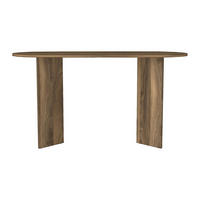 KONSOLENSCHREIBTISCH - 140 cm x 59.6 cm - holz - naturfarben dunkel Topania - Braun, Holz (140/74/59.6cm) - Vente-Unique