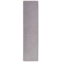 TREND VELOURS LÄUFER TEPPICH JOY - Grau, Textil (80/400cm) - Snapstyle