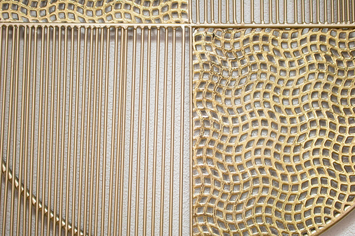 WANDDEKO Gold 60/80 cm - Goldfarben/Weiß, Metall (60/80/2cm) - KUNSTLOFT