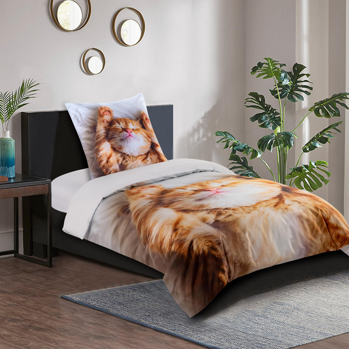 BETTWÄSCHE 4-teilig Lilly - Creme, Naturmaterialien (135/200cm) - Sanilo