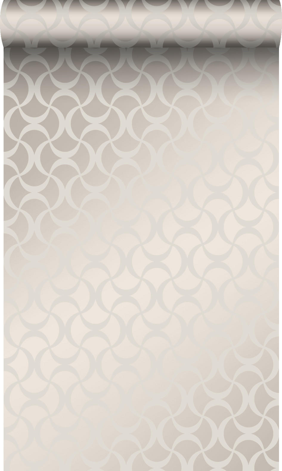 TAPETE grafisches Muster 53 cm x 10.05 m - Grau, Papier (53/1000cm) - Origin Wallcoverings