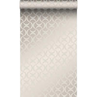 TAPETE grafisches Muster 53 cm x 10.05 m - Grau, Papier (53/1000cm) - Origin Wallcoverings
