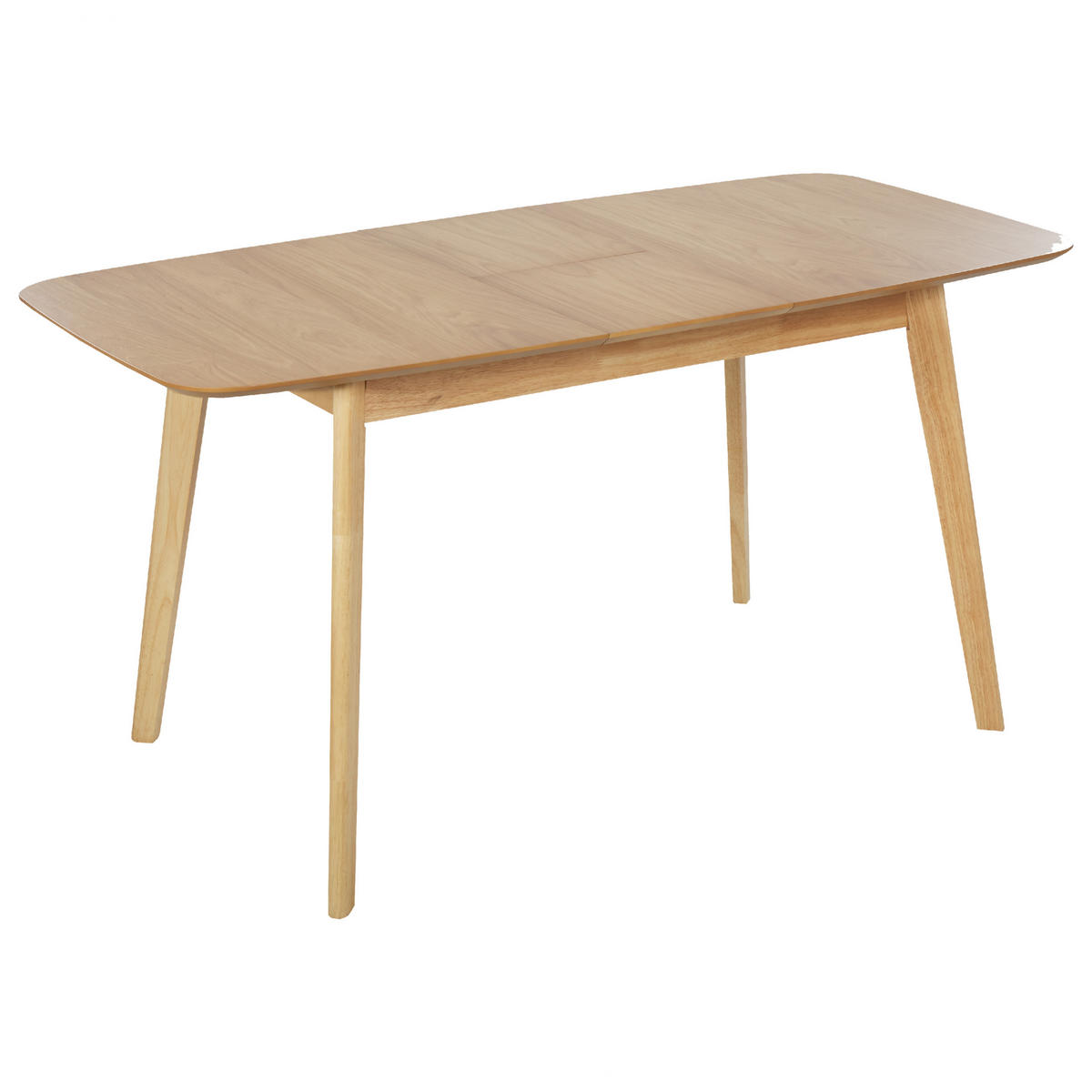 ESSTISCH 120-150/75/75 cm Hellbraun Rechteckig Madox - Hellbraun, Holzwerkstoff (150/75/75cm) - Beliani