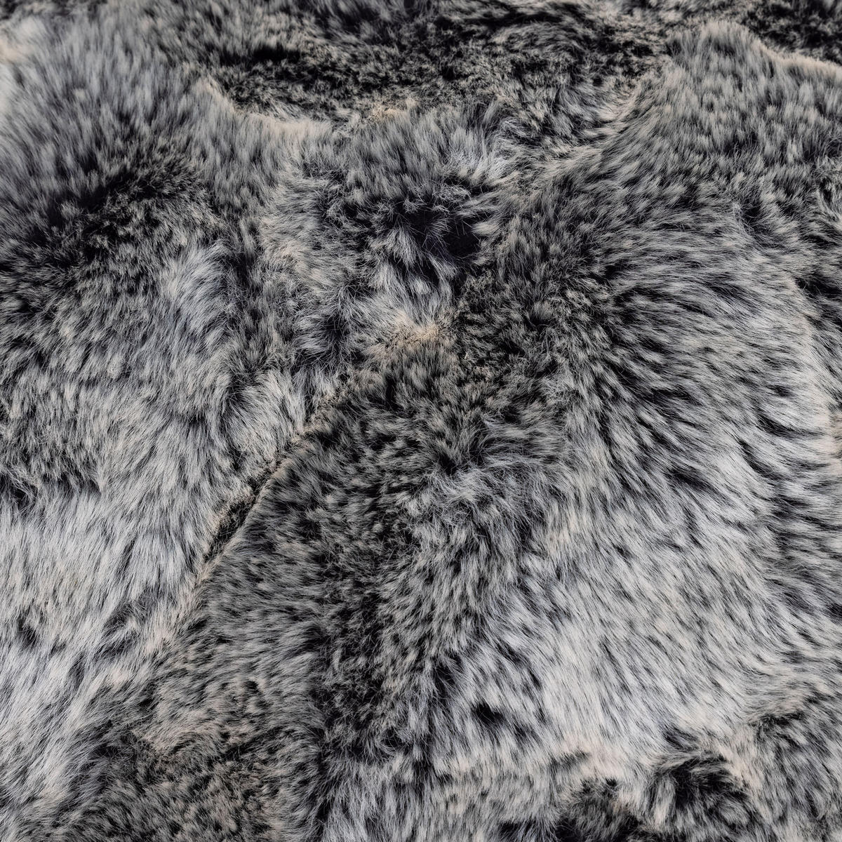 SITZSACK Sessel Kokon aus Kunstfell - Grau, Kunststoff/Textil (87/73/87cm) - icon