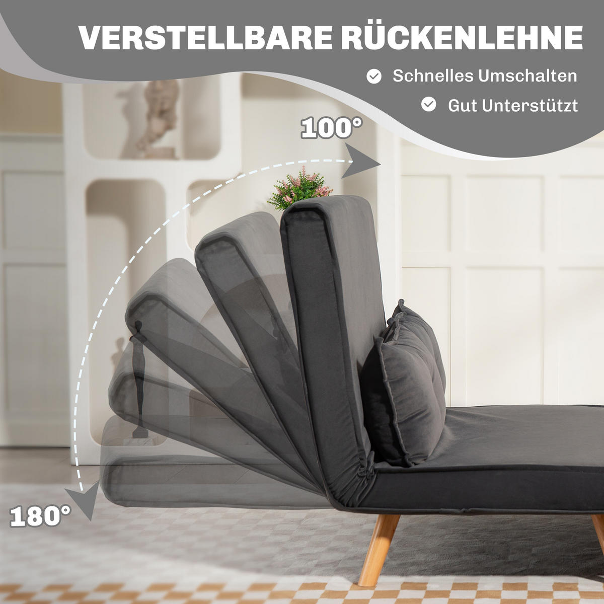 2-SITZER Sofa Dunkelgrau 120.0/75.0/87.0 cm - Dunkelgrau, Textil (75/87/120cm)