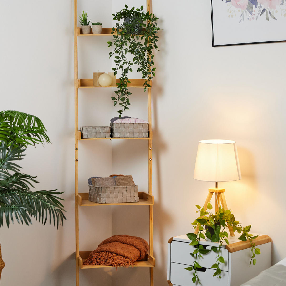 3XAUFBEWAHRUNGSKORB - Grau, Kunststoff/Metall (24/24/9.5cm) - Relaxdays