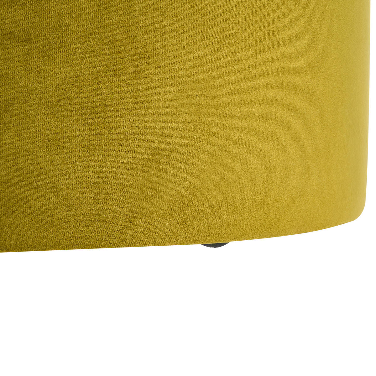 POUF Samtstoff Olivgrün Millen - Olivgrün/Grün, Textil (61/36/61cm) - Beliani