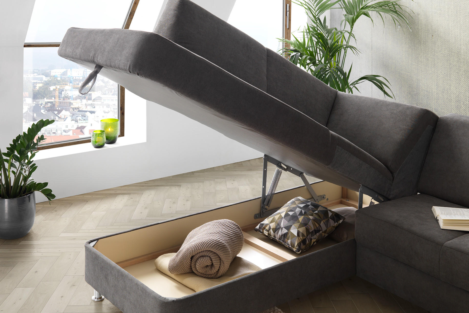 Xora Wohnlandschaft mit extra Stauraum