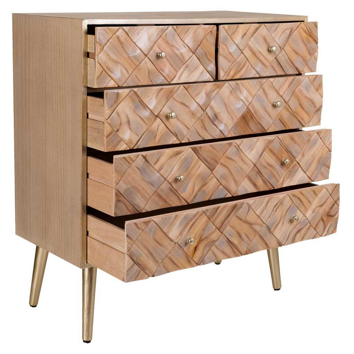KOMMODE 73x35x79 cm - Braun, Holz (72.5/79/35cm) - Wanderlust