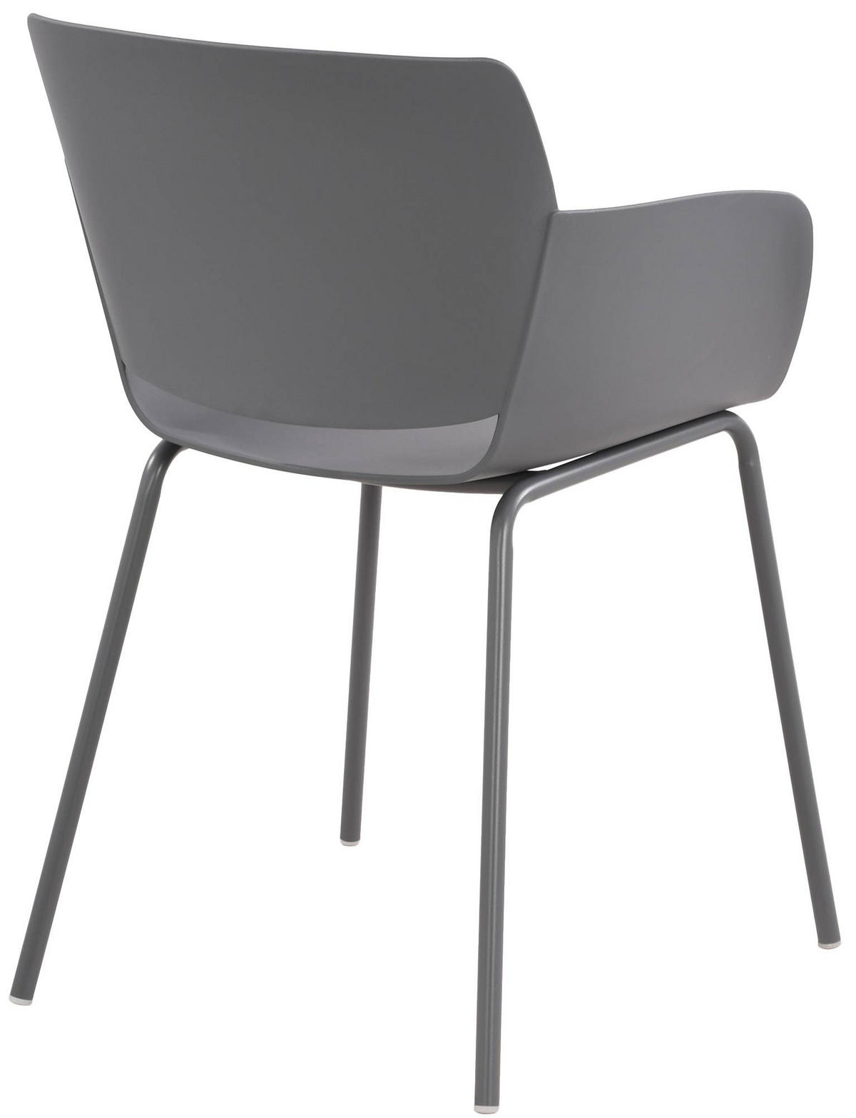 GARTENMÖBEL-SET Sara 2 Stühle 168x60x80cm Kunststoff Dunkelgrau Balkonset - Dunkelgrau, Kunststoff - DELUKE