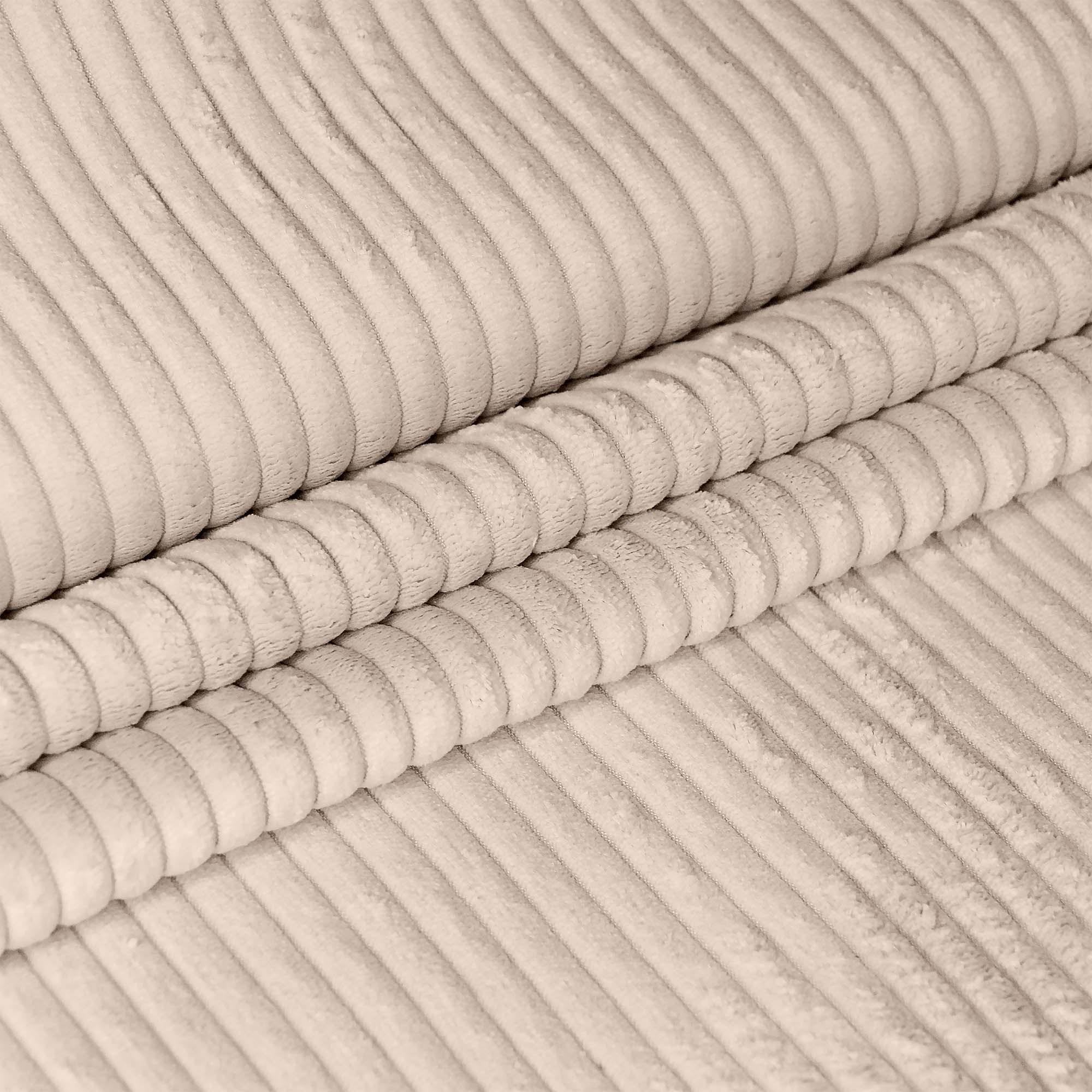 SITZSACK PARADISE MIT FUßSTÜTZE Kordsamt 2-tlg Vanilla Ice S - Beige, Textil (70/70/70cm) - Dreamroots