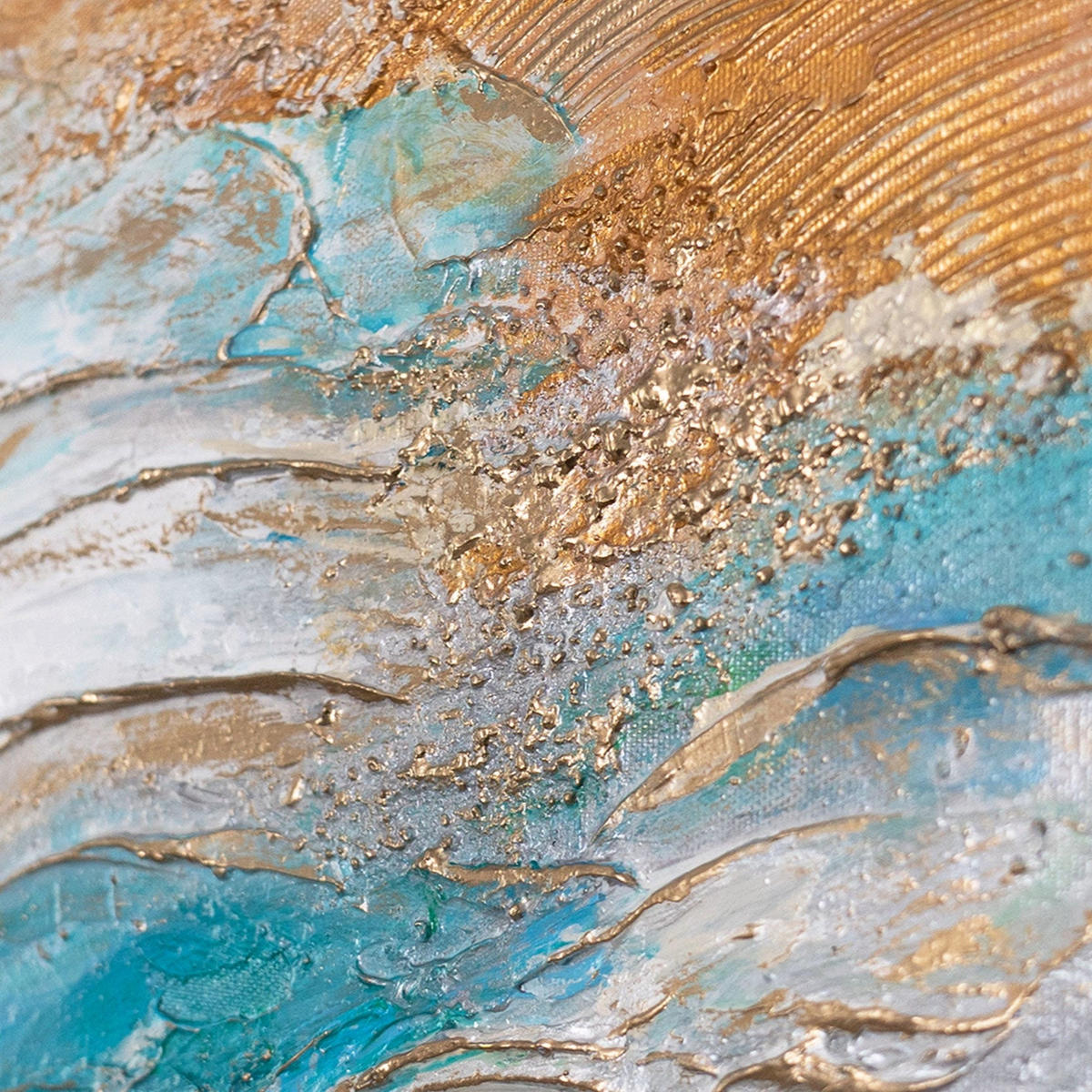 GEMÄLDE Sonnenglanz auf Keilrahmen 115x50 cm - Multicolor, Holz (115/50cm) - YS-art gallery