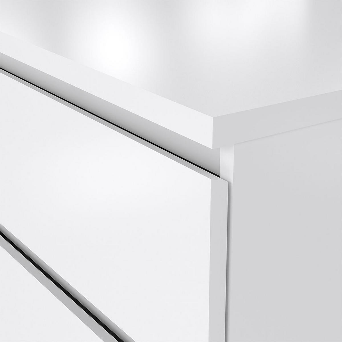 KOMMODE, Naia, Weiß, Holzwerkstoff, 154 x 50 x 68 cm - Weiß, Holzwerkstoff (154/68/50cm) - ebuy24