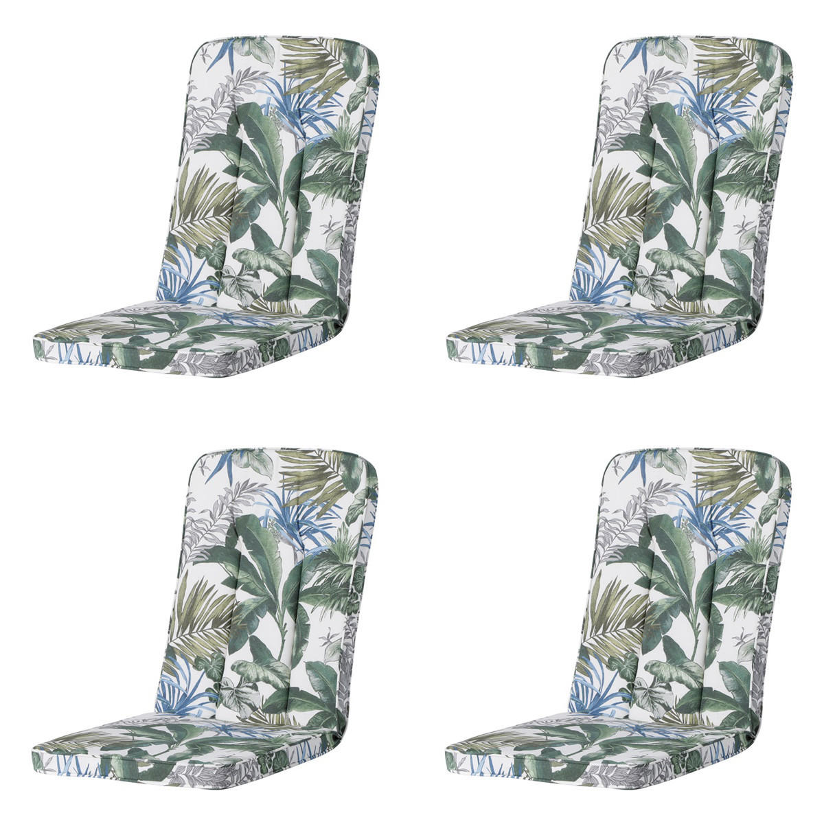 GARTENSTUHLKISSEN Bliss 110/48 cm 4er-Set - Blau, Textil (48/5.5/110cm) - Madison