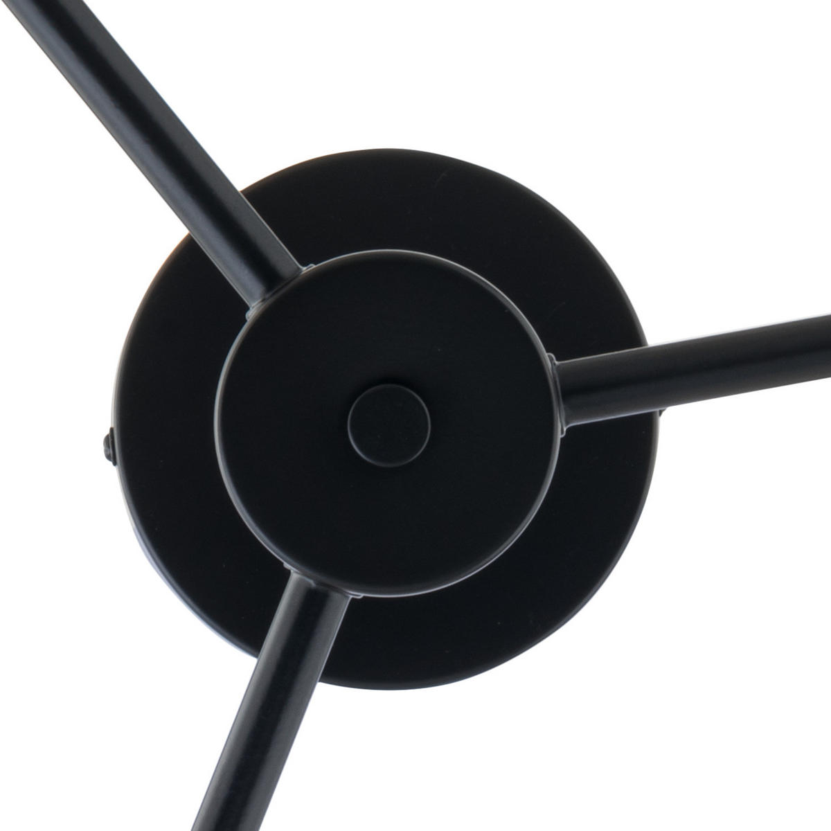 DECKENLEUCHTE 3-FLAMMIG - Glas / Metall - Schwarz, Glas/Metall (62/62/25cm) - home24