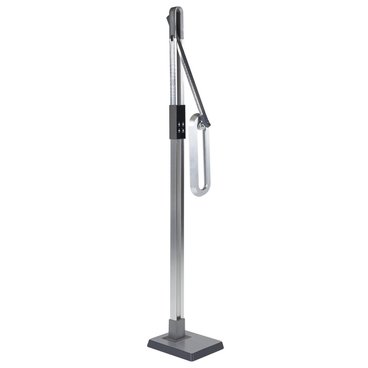 STEHLAMPE Aquarius 19/66/144 cm - Silberfarben, Kunststoff (19/66/144cm) - Beliani