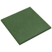 STURZSCHUTZFLIESEN 6 Pcs Grün 50/50 Cm Gummi - Grün, Kunststoff (50/50cm) - vidaXL