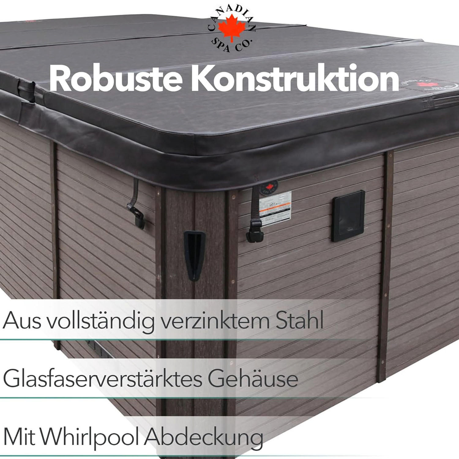 WHIRLPOOL St. Lawrence 5m langes Swim Spa - Weiß Hochglanz/Weiß, Kunststoff (228/137/500cm) - Canadian Spa Company