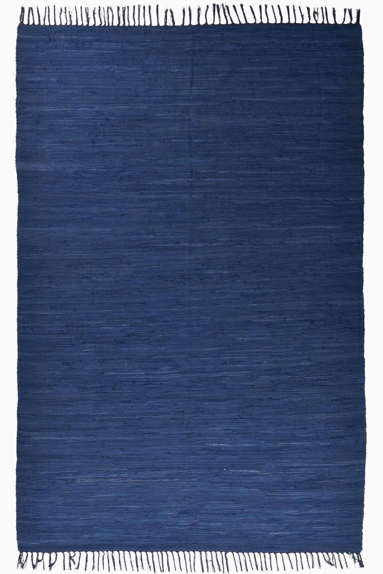 Rug and Roll Fleckerlteppich Blau 40x60 cm