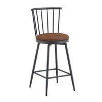 BARHOCKER DE-36667 2er Set mit Tech-Stoff und Metallgestell Braun - Braun, Metall (39/96/39cm) - ComfortXL