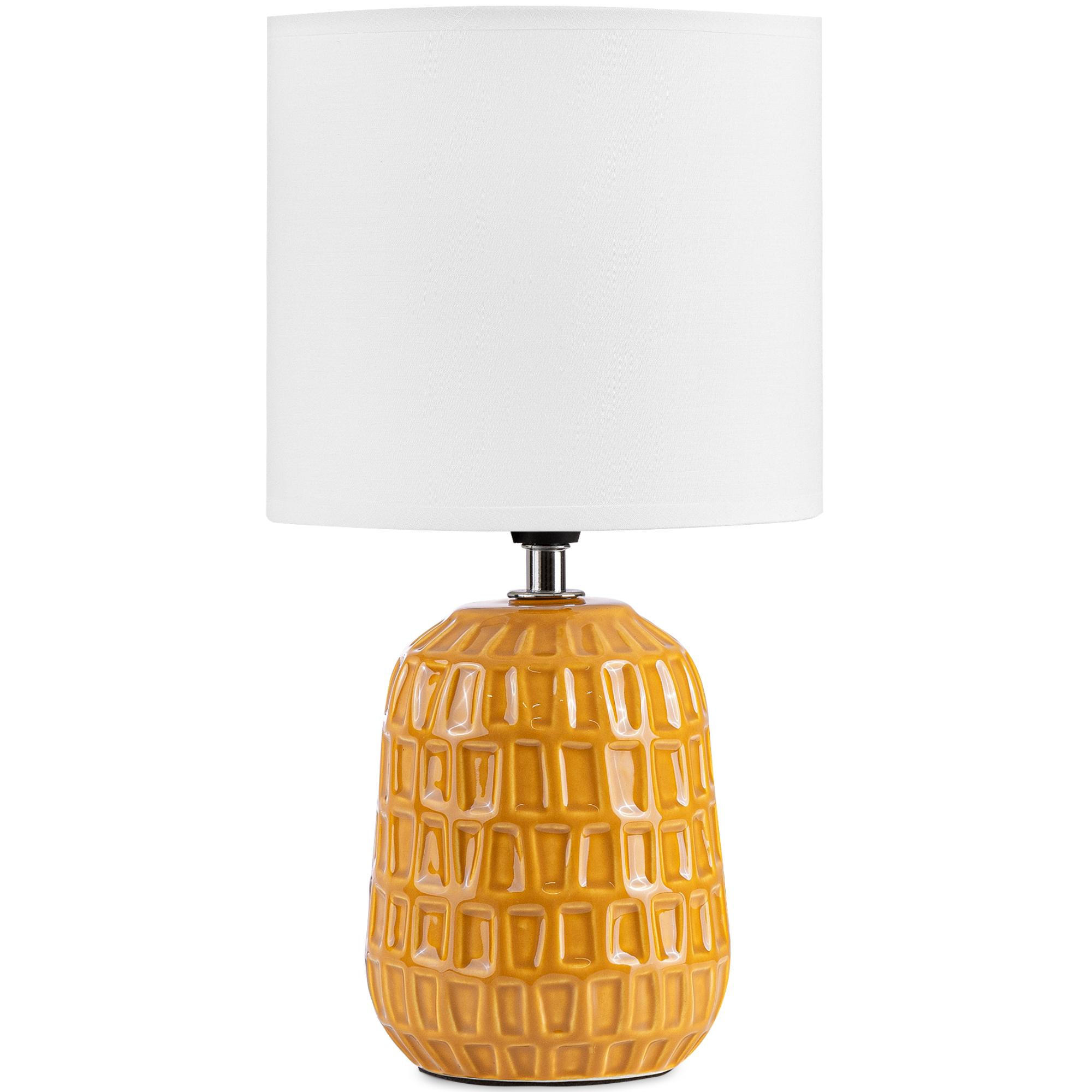 TISCHLAMPE STANDI 2-er Set, Honiggelb - Honig, Keramik/Textil (17/17/32cm) - KONSIMO®