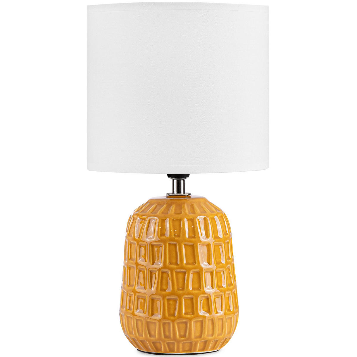 TISCHLAMPE STANDI 2-er Set, Honiggelb - Honig, Keramik/Textil (17/17/32cm) - KONSIMO®